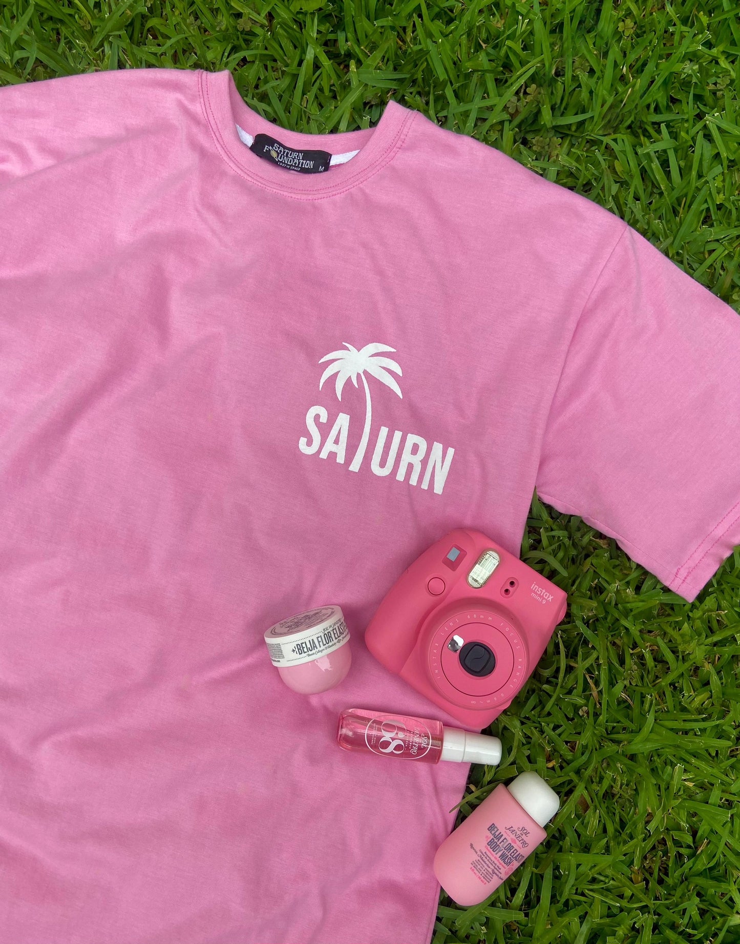 Pink palm tree T-shirt
