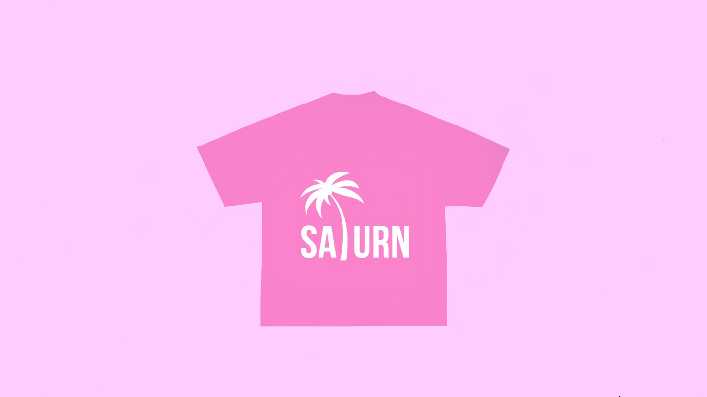 Pink palm tree T-shirt