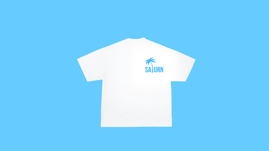 Blue palm tree T-shirt